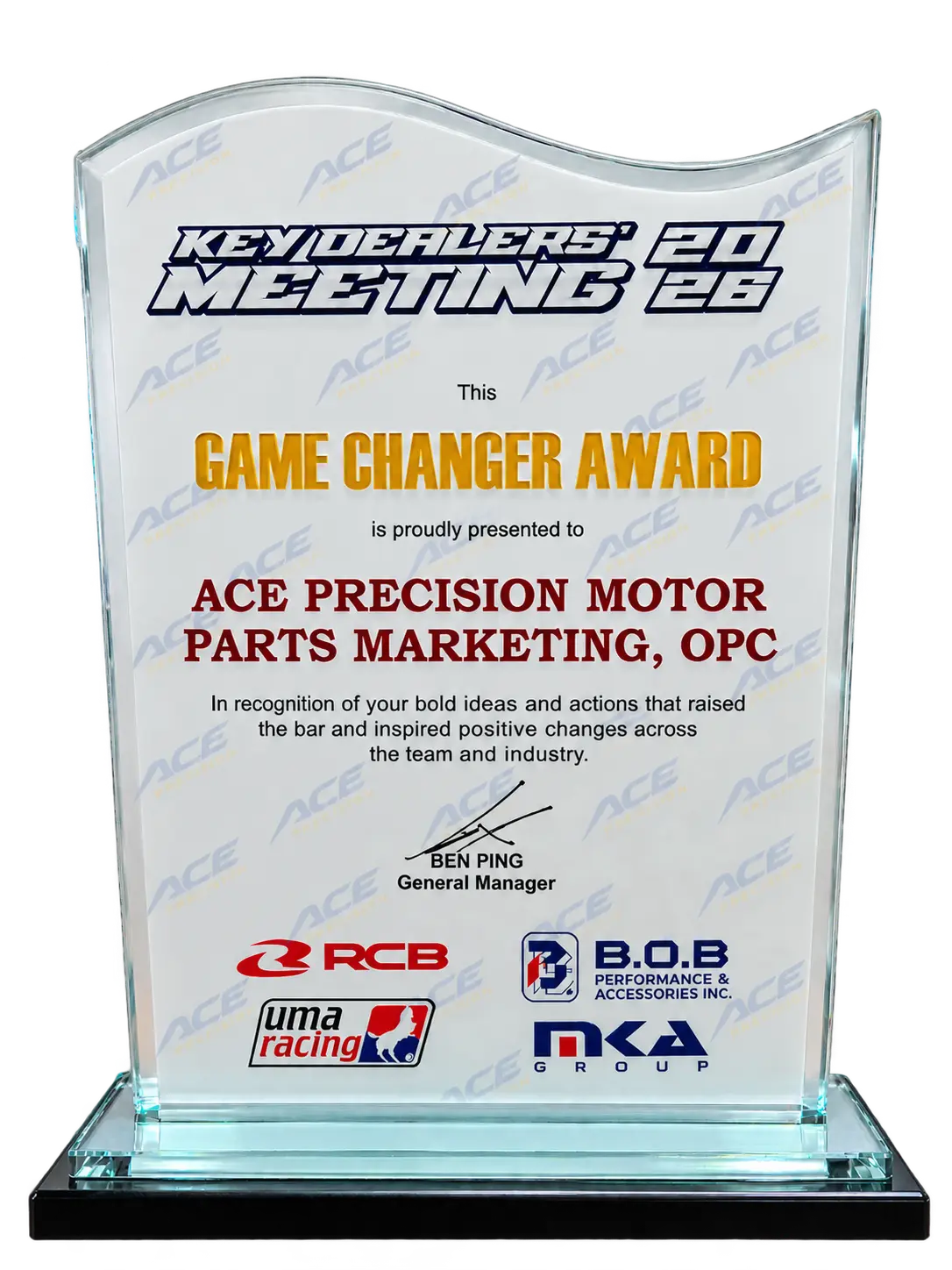 Game Changer Award. Key Dealers Meeting 2026.